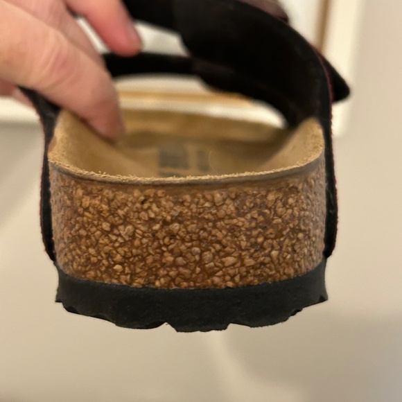 Birkenstock Arizona Birko-Flor - Magical Metallic Maroon Women's 37 - Picture 5 of 8